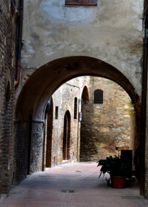 San Gimignano medieval street small
