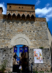 San Gimignano town gate  small
