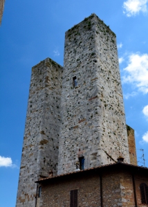 San Gimignano twin towers  small